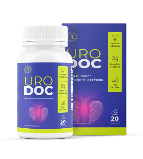 UroDoc Costa Rica - Complejo de 6 ingredientes premium A+ (Saw Palmetto, Zinc, Licopeno, Magnesio, Vitamina E, B6) para apoyo prostático
